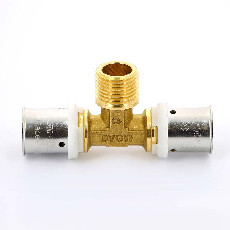 Тройник пресс-Н 20 х 1/2' х 20