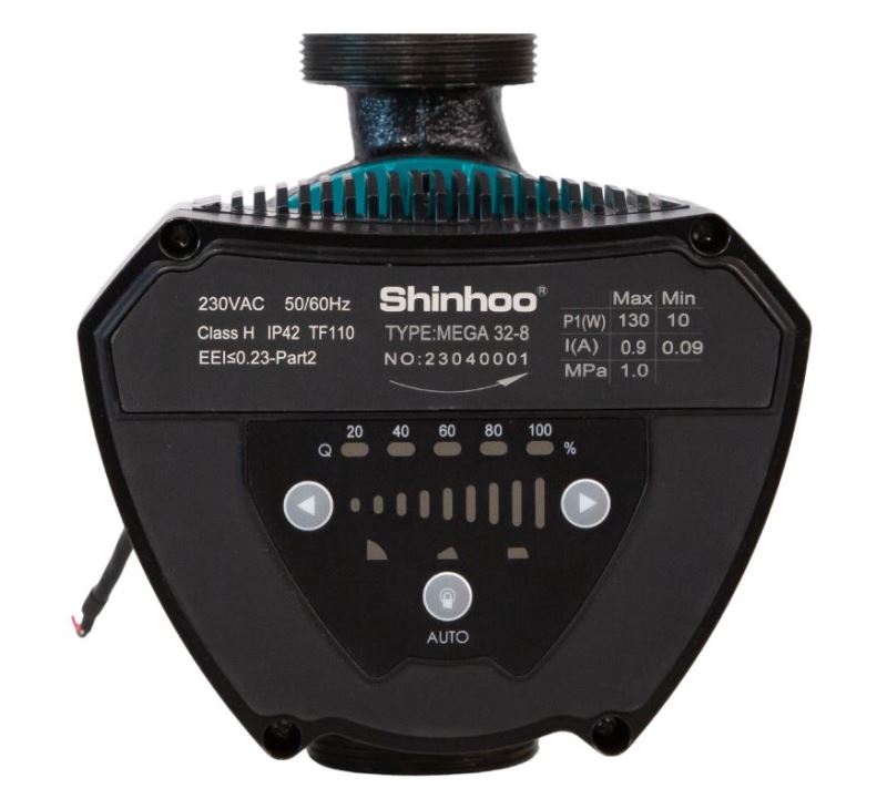 Насос циркуляционный ээ Shinhoo MEGA 25-8 с гайками