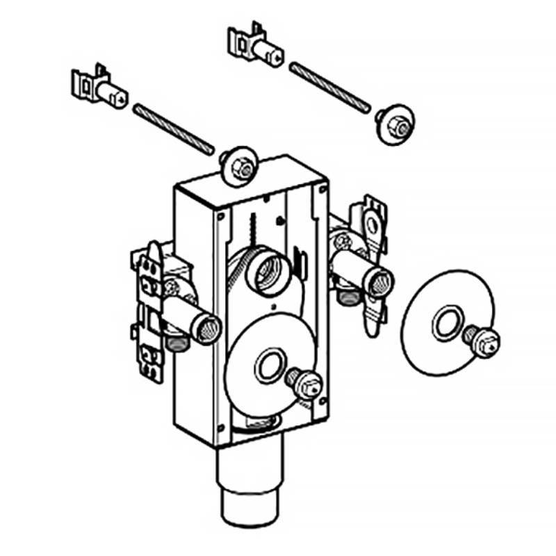 Комплект финишный Geberit GIS 32 мм x 1 1/4 для раковины нержавеющая сталь 115.415.00.1
