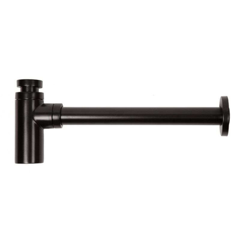 Сифон бутылочн.Arrowhead 1-1/4 рег.высоты 120мм, отвод 300мм Black