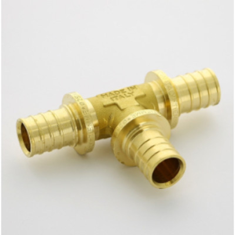 Тройник аксиальный STOUT 25 мм латунь SFA-0005-000025