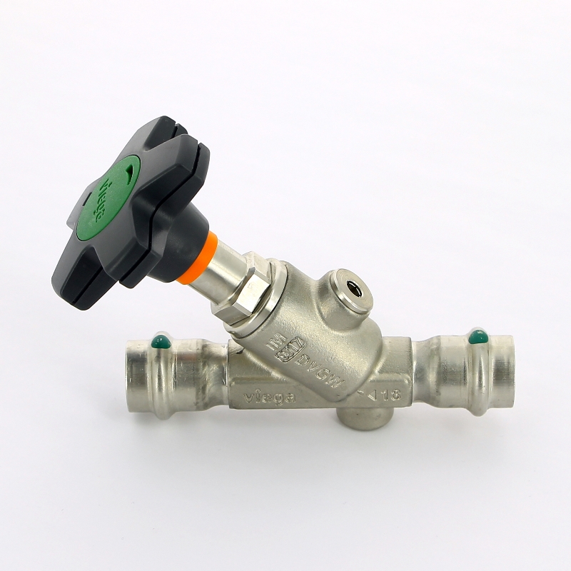 Вентиль наклонный пресс 18 нерж.сталь SC-Contur EASYTOP INOX