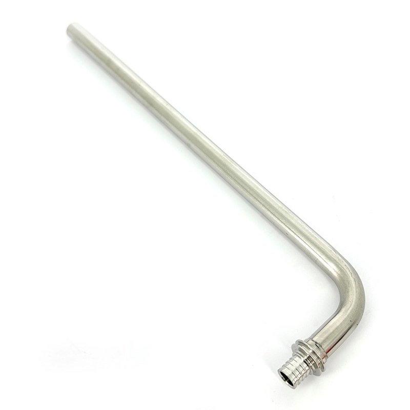 Угол с трубкой аксиальный 16 x d15, l = 300 мм, нержавеющая сталь