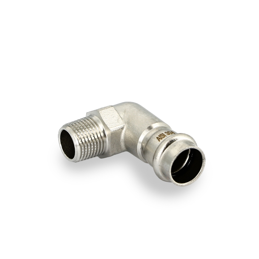 Угол пресс-Н 18 х 1/2, нержавеющая сталь