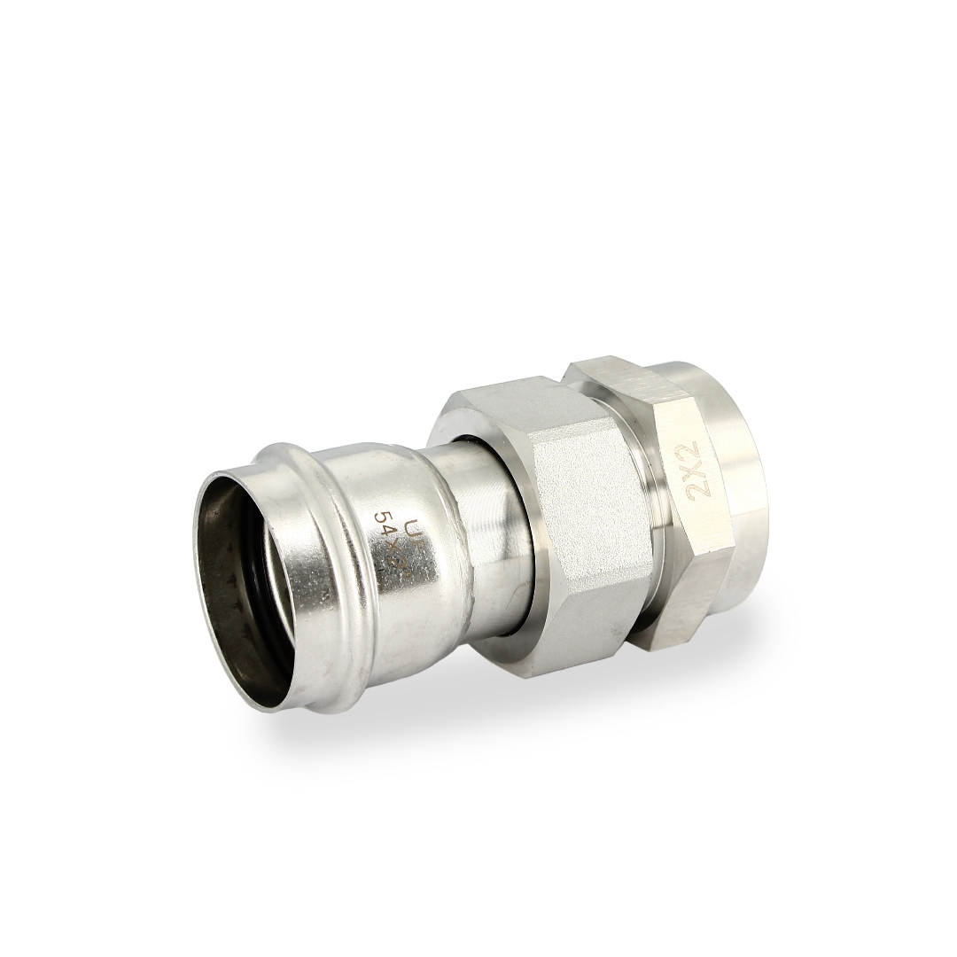 Муфта пресс-Н 54 x 2 с разъемным соединением и плоск. прокладкой нерж.сталь