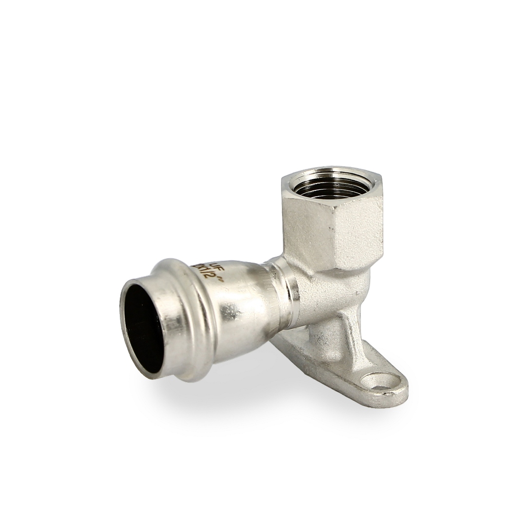 Водорозетка пресс 22 х 1/2, нержавеющая сталь