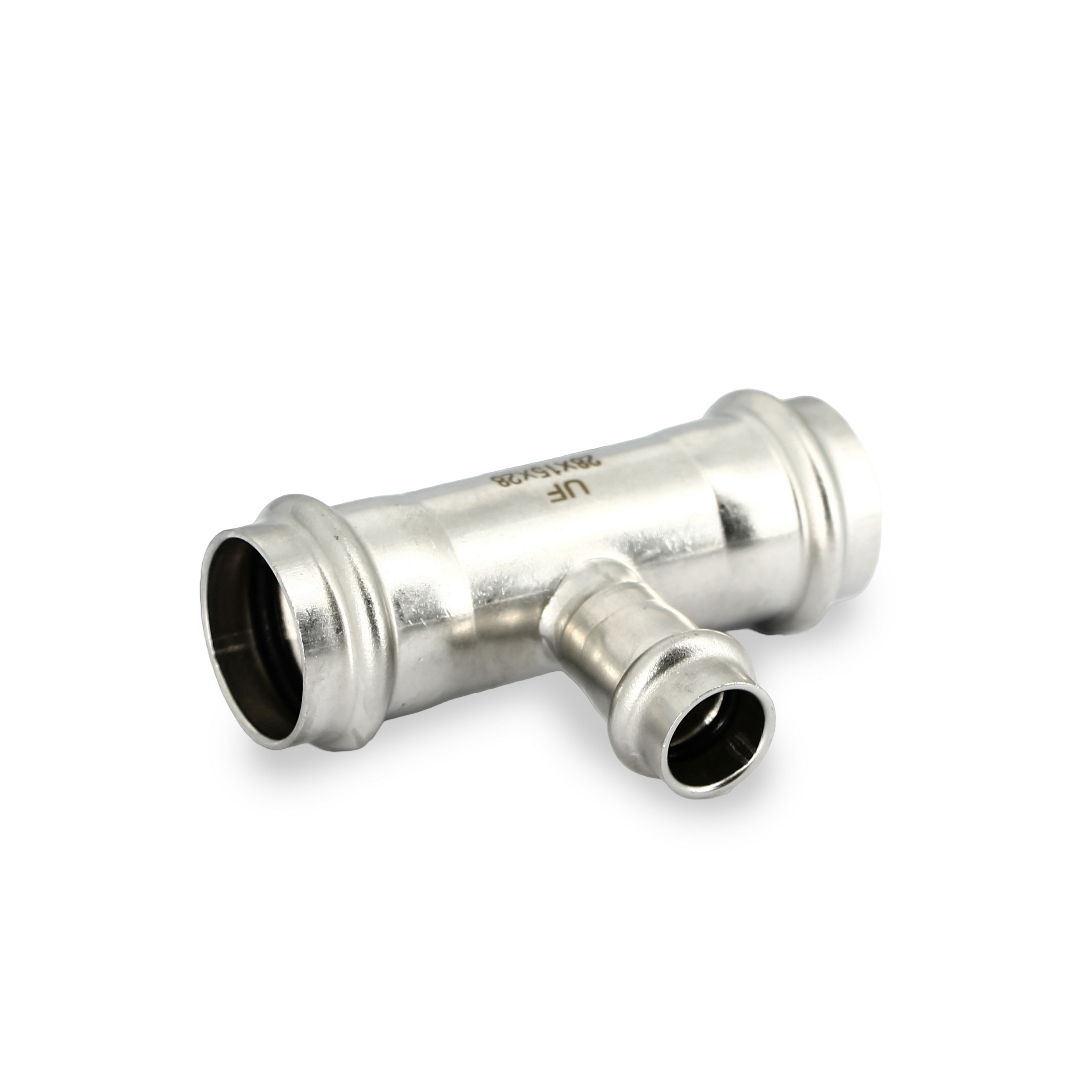 Тройник пресс 28 х 15 х 28, нержавеющая сталь