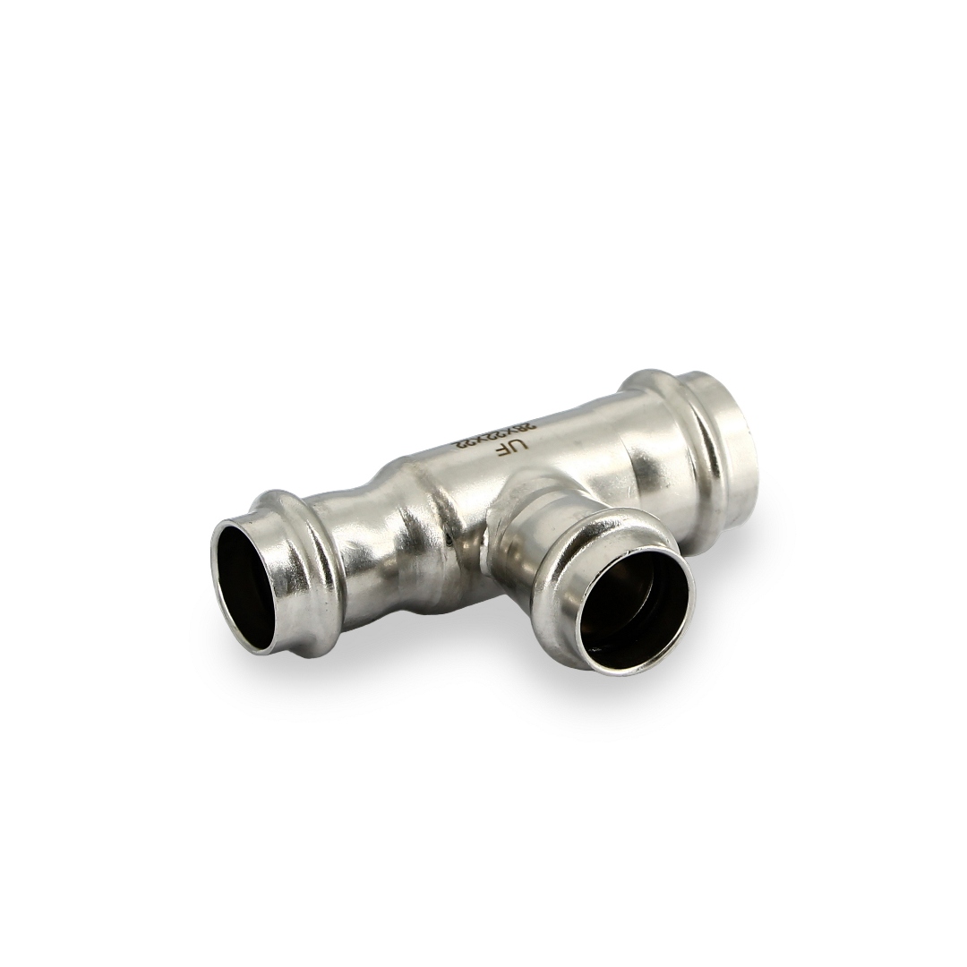 Тройник пресс 28 х 22 х 22, нержавеющая сталь