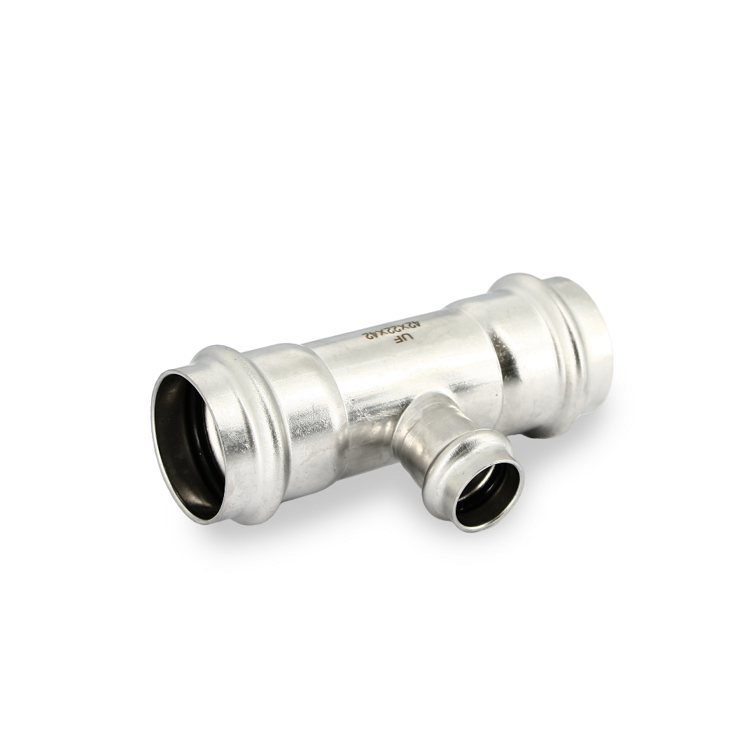 Тройник пресс 42 х 22 х 42, нержавеющая сталь