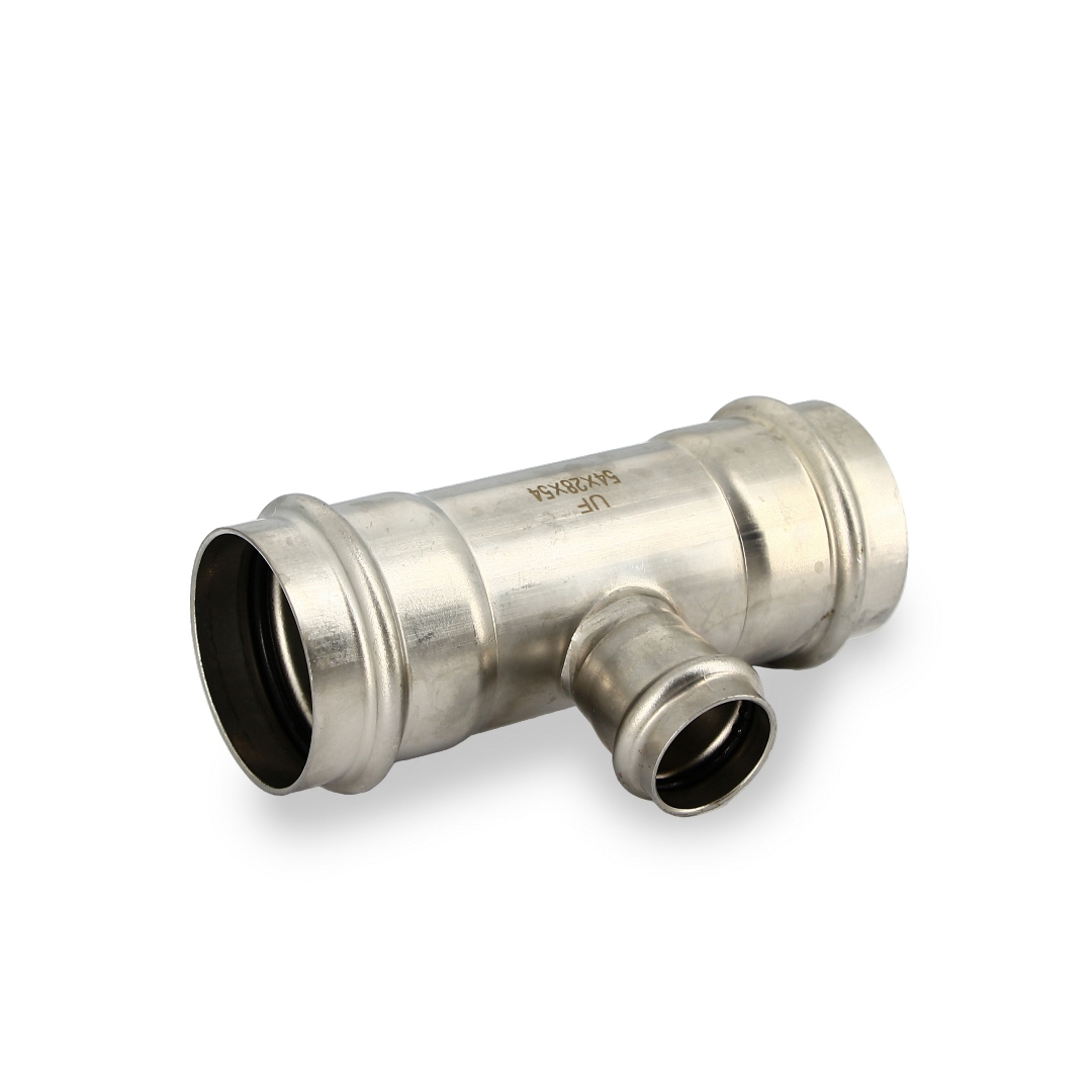 Тройник пресс 54 х 28 х 54, нержавеющая сталь