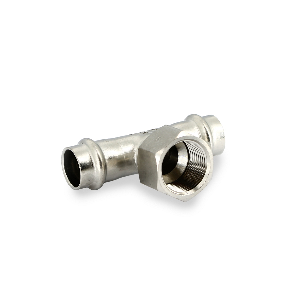 Тройник пресс-В 18 х 3/4 х 18, нержавеющая сталь