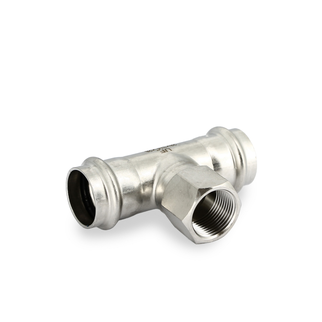 Тройник пресс-В 28 х 3/4 х 28, нержавеющая сталь