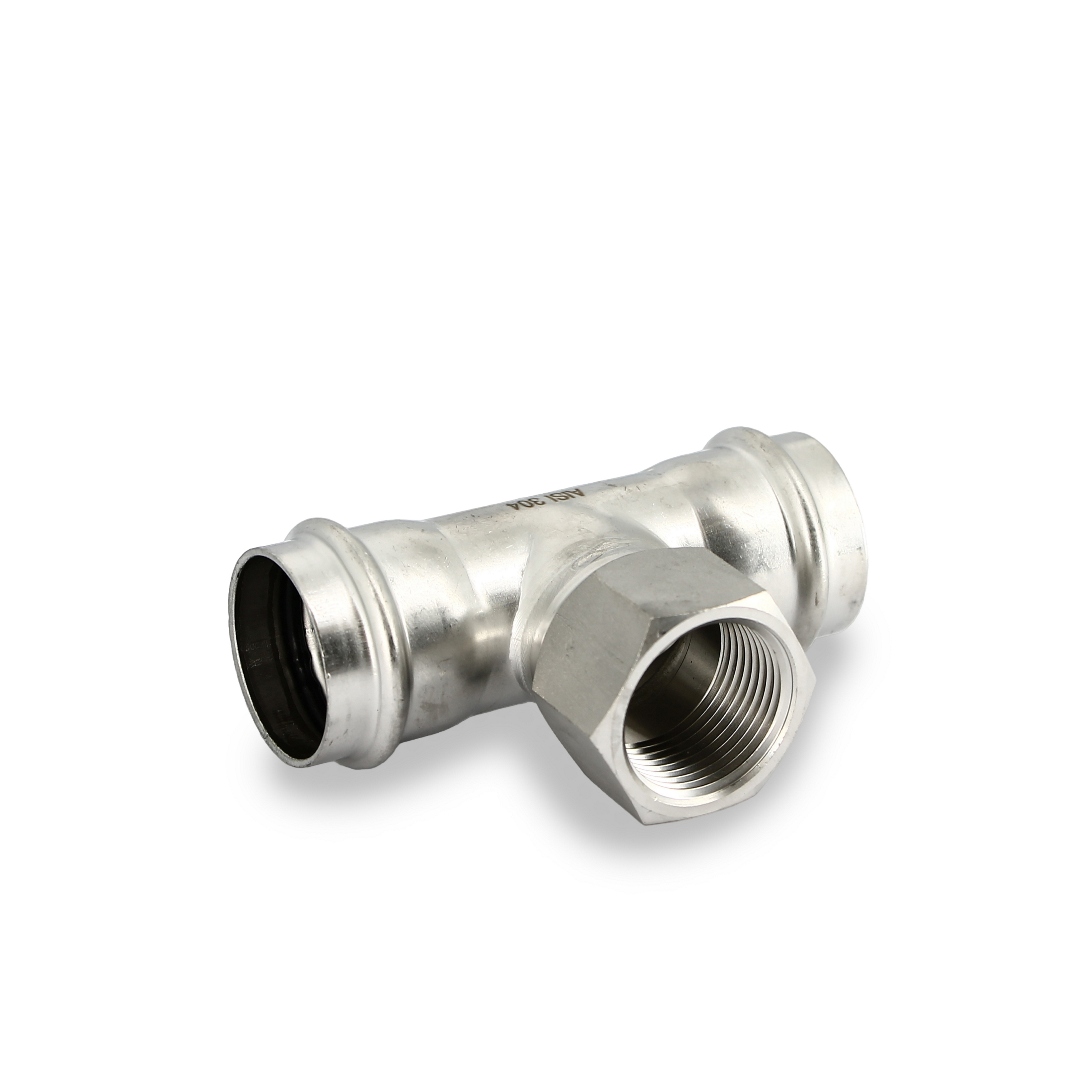 Тройник пресс-В 35 х 1 х 35, нержавеющая сталь