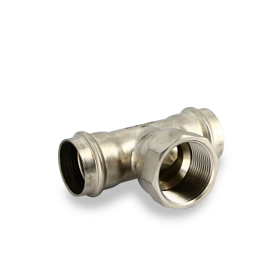 Тройник пресс-В 35 х 1 1/4 х 35, нержавеющая сталь