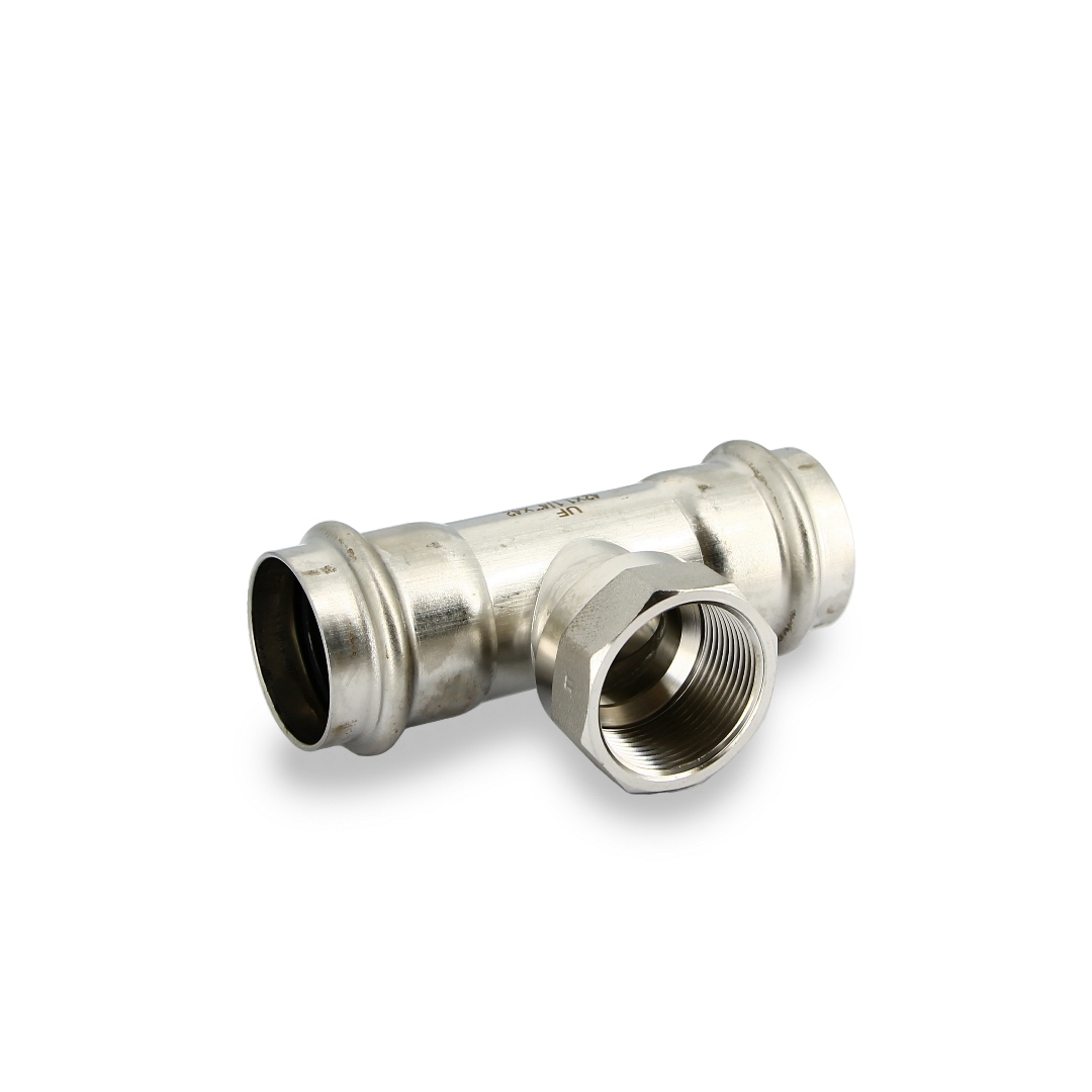 Тройник пресс-В 42 х 1 1/4 х 42, нержавеющая сталь