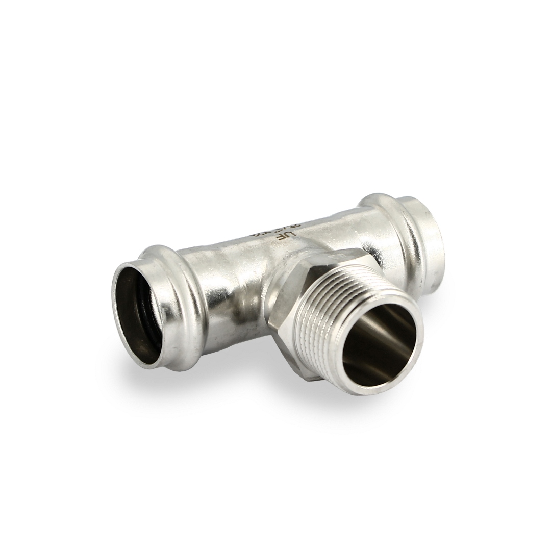 Тройник пресс-Н 28 х 1 х 28, нержавеющая сталь