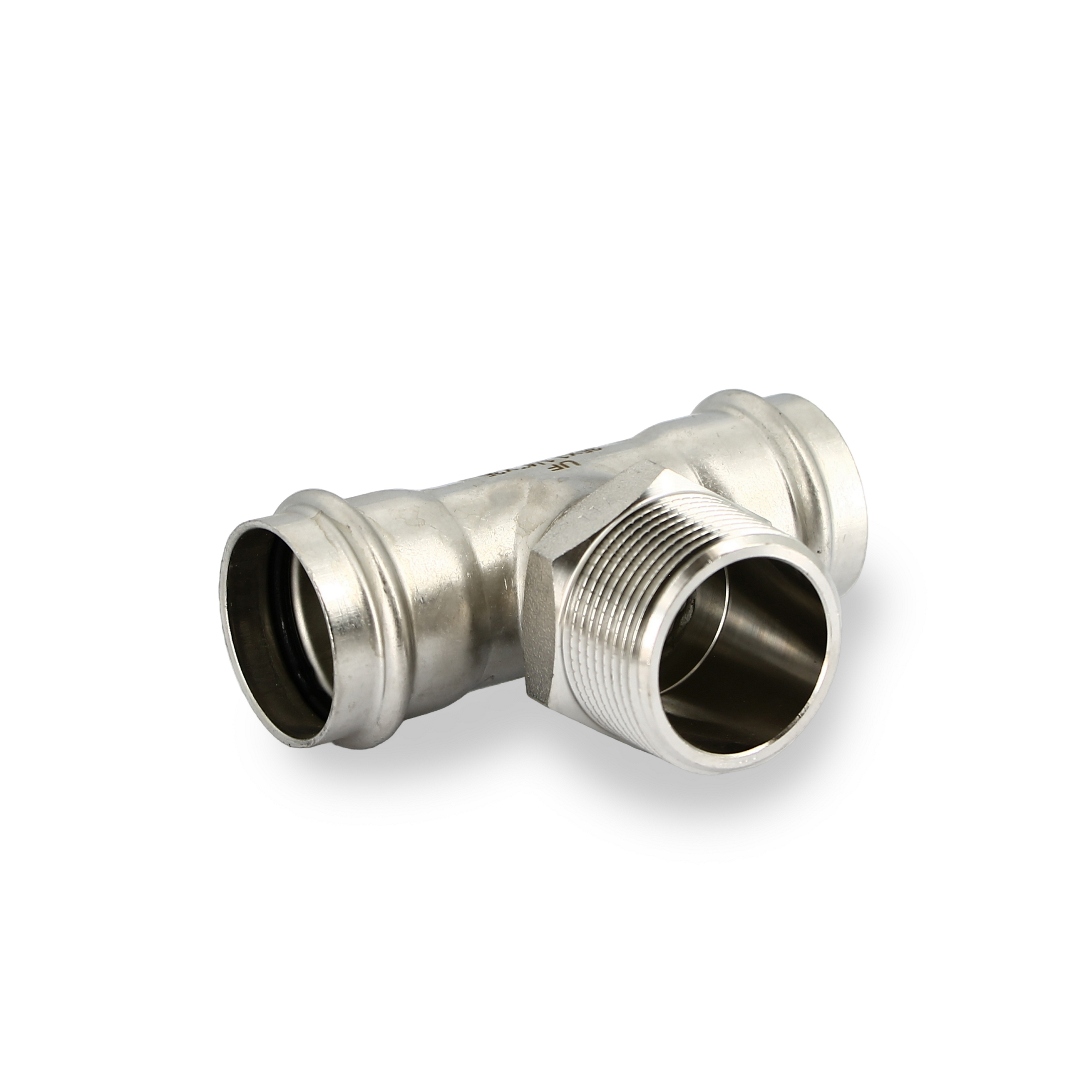 Тройник пресс-Н 35 х 1 1/4 х 35, нержавеющая сталь