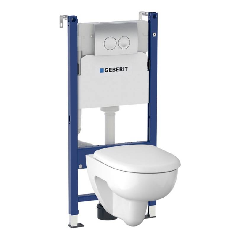 Комплект инсталляции Geberit Renova с подвесным унитазом и сиденьем 500.124.TC.R