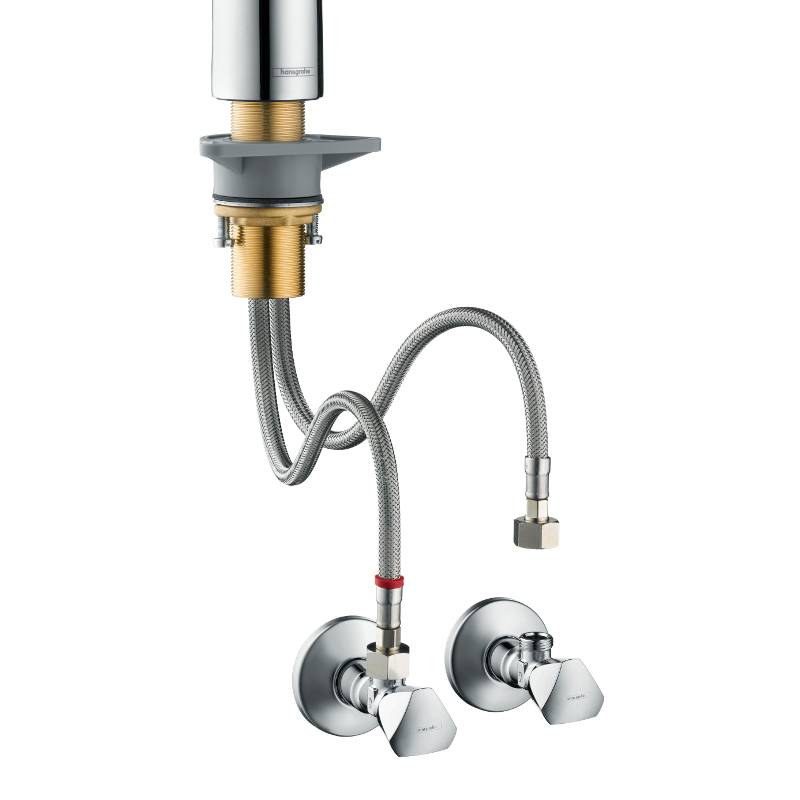 Вентиль угловой hansgrohe E G 3/8 хром 13902000