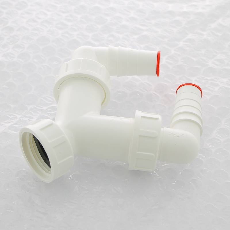 Колено двойное Alcaplast G1 17-23 мм с обратным клапаном P148Z