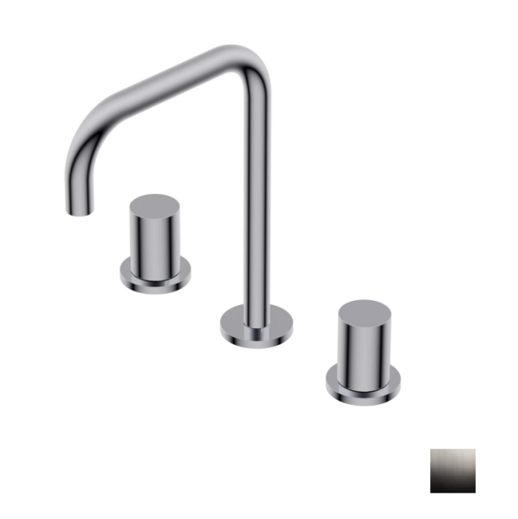 Смеситель для раковины Ritmonio Diametro35 S вентильный Brushed Black Chrome PR52AE201BLX