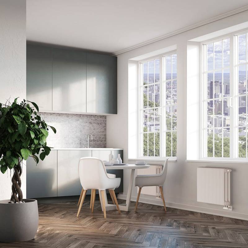 Радиатор стальной трубчатый Irsap TESI 2 365 мм 20 секций подключение 1/2 вентиль сверху RR203652001A425N