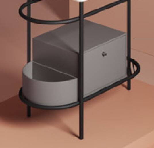 Ящик выдвижной с боковой секцией Artceram Flair 3.0 цвет platinum ACM037 52