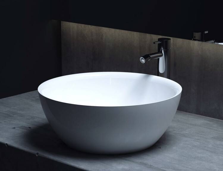 Раковина накладная Salini Gloria 425х425х155 мм белый матовый 1102210M