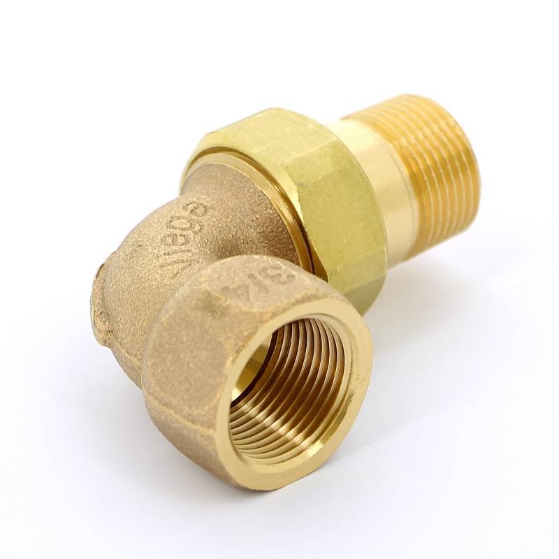 Разъемное соединение Viega 3/4 НВ угловое бронза с плоской прокладкой 348670