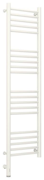 Полотенцесушитель электрический Сунержа Богема 3.0 прямая 1200x300 мм МЭМ нижнее слева белый 12-5804-1230