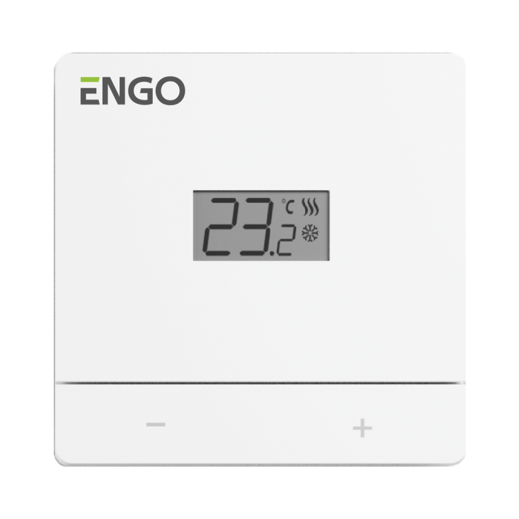 Терморегулятор непрограммируемый ENGO Controls EASY230W накладной 230 В белый EASY230W