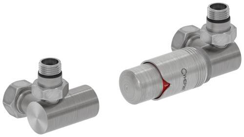 Набор автоматических терморегуляторов Сунержа 3D G 1/2 НР x G 3/4 НГ правый сатин 07114220000