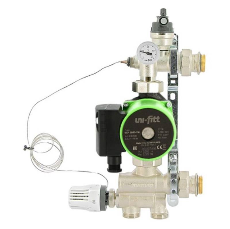 Насосно-смесительная группа Uni-Fitt SOLOMIX 1 с насосом Uni-Fitt GTA 25-7 130 470E1203