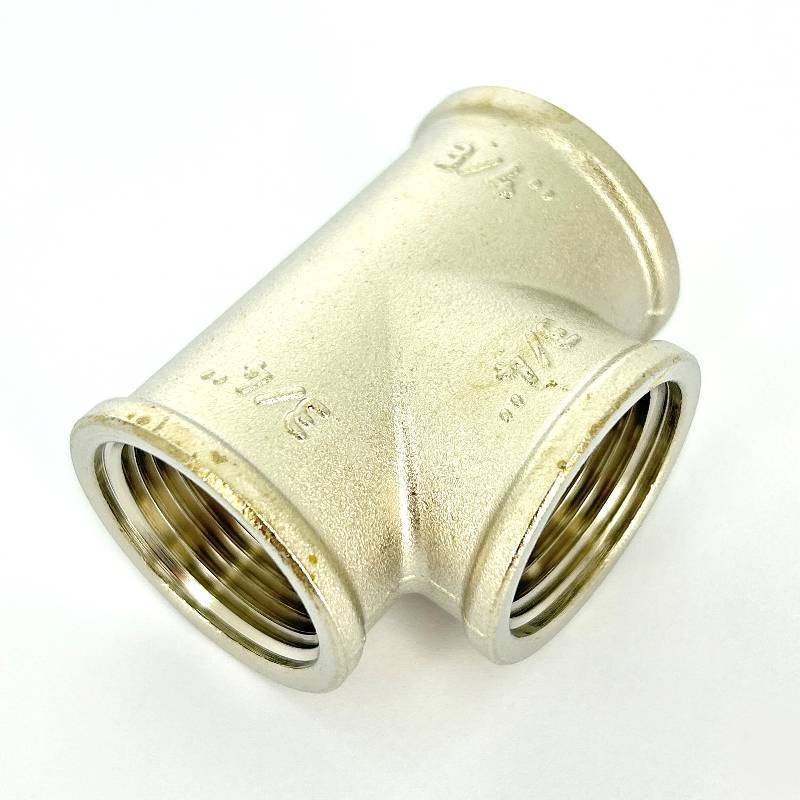 Тройник латунный никелированный LD Pride 3/4 ВР-ВР-ВР LD.67.514.20