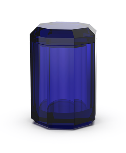 Емкость Decor Walther Kristall 90x90x140 мм синий Capri 0931495