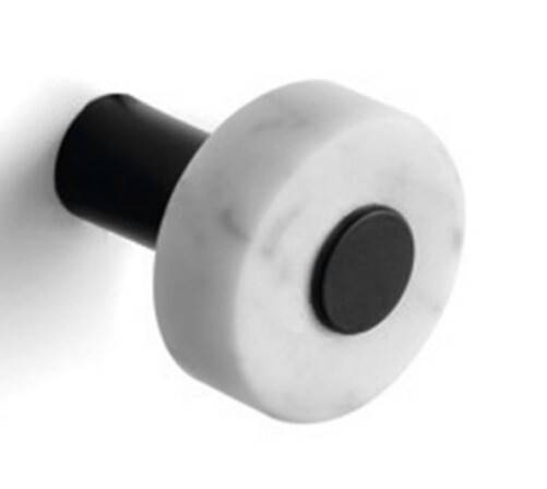 Крючок для ванной Bertocci Cararino 50x50x50 мм белый мрамор/хром 12447150000