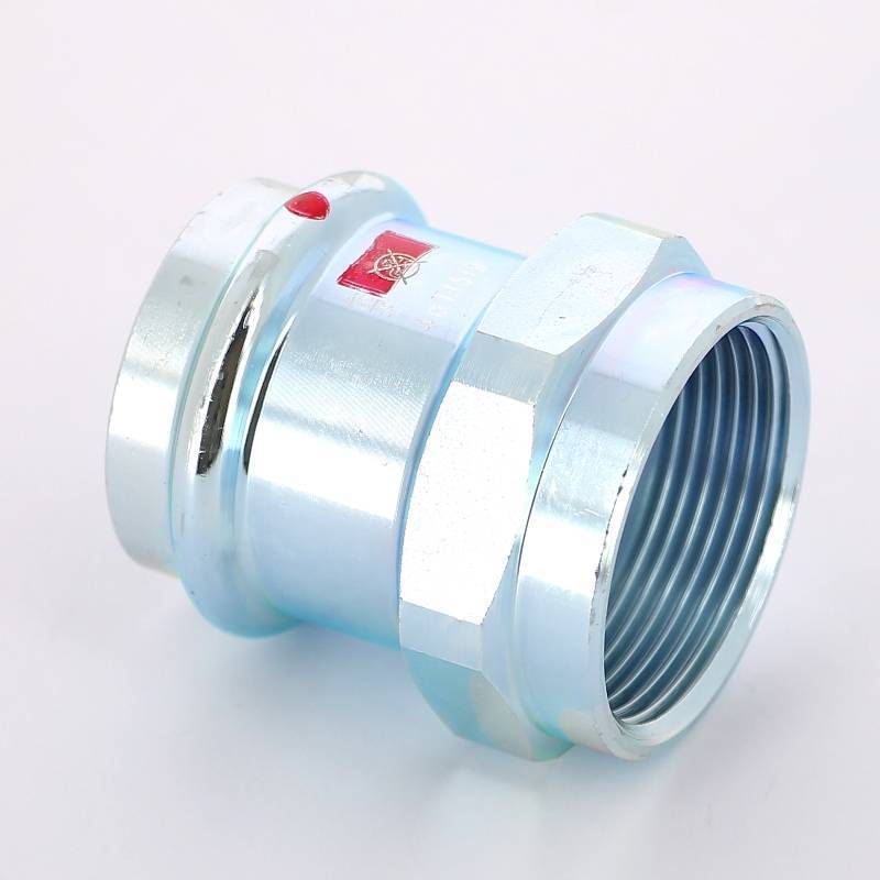 Муфта переходная пресс-В Viega Prestabo 42х1 1/2 оцинкованная сталь 642211