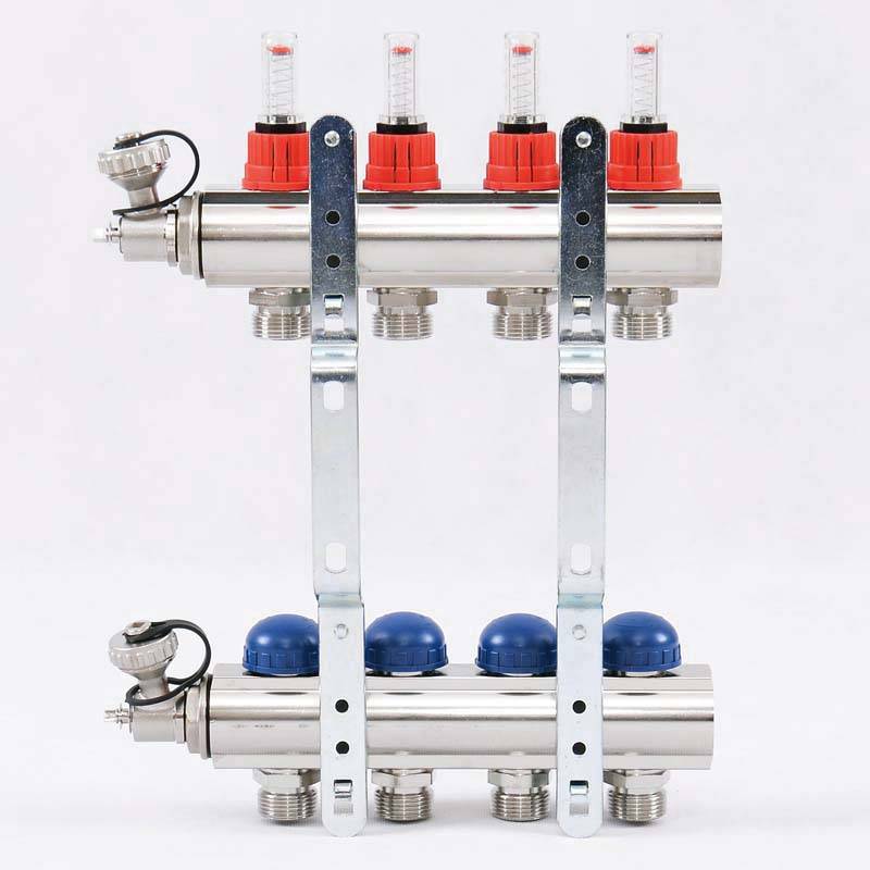 Коллекторная группа Uni-Fitt серия E 1x3/4 EK 4 выхода с расходомерами 440E4304