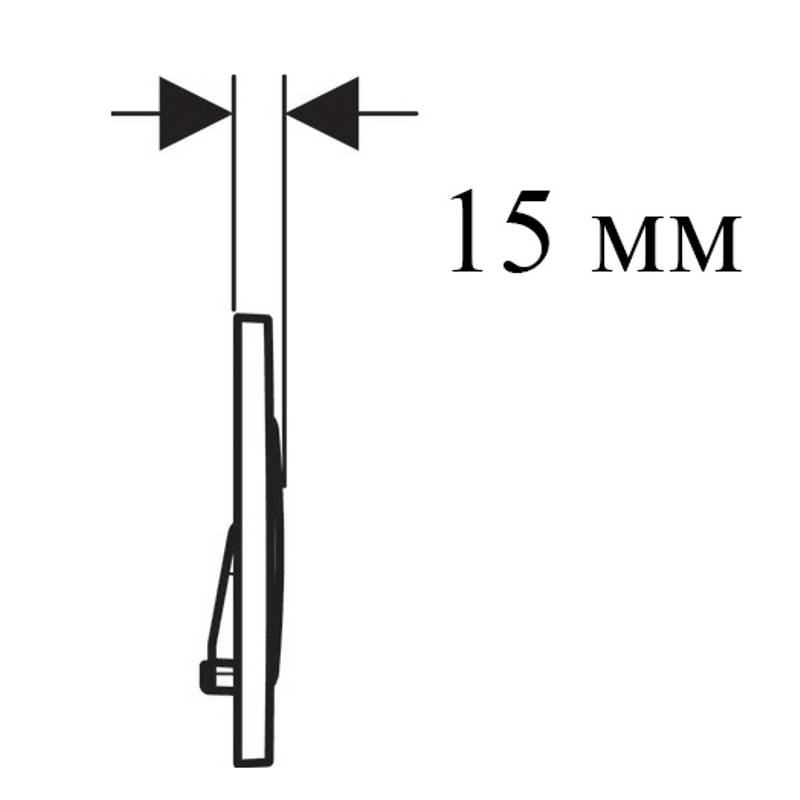 Клавиша смыва Geberit Sigma20 двойной смыв черный матовый лак/хром 115.882.14.1