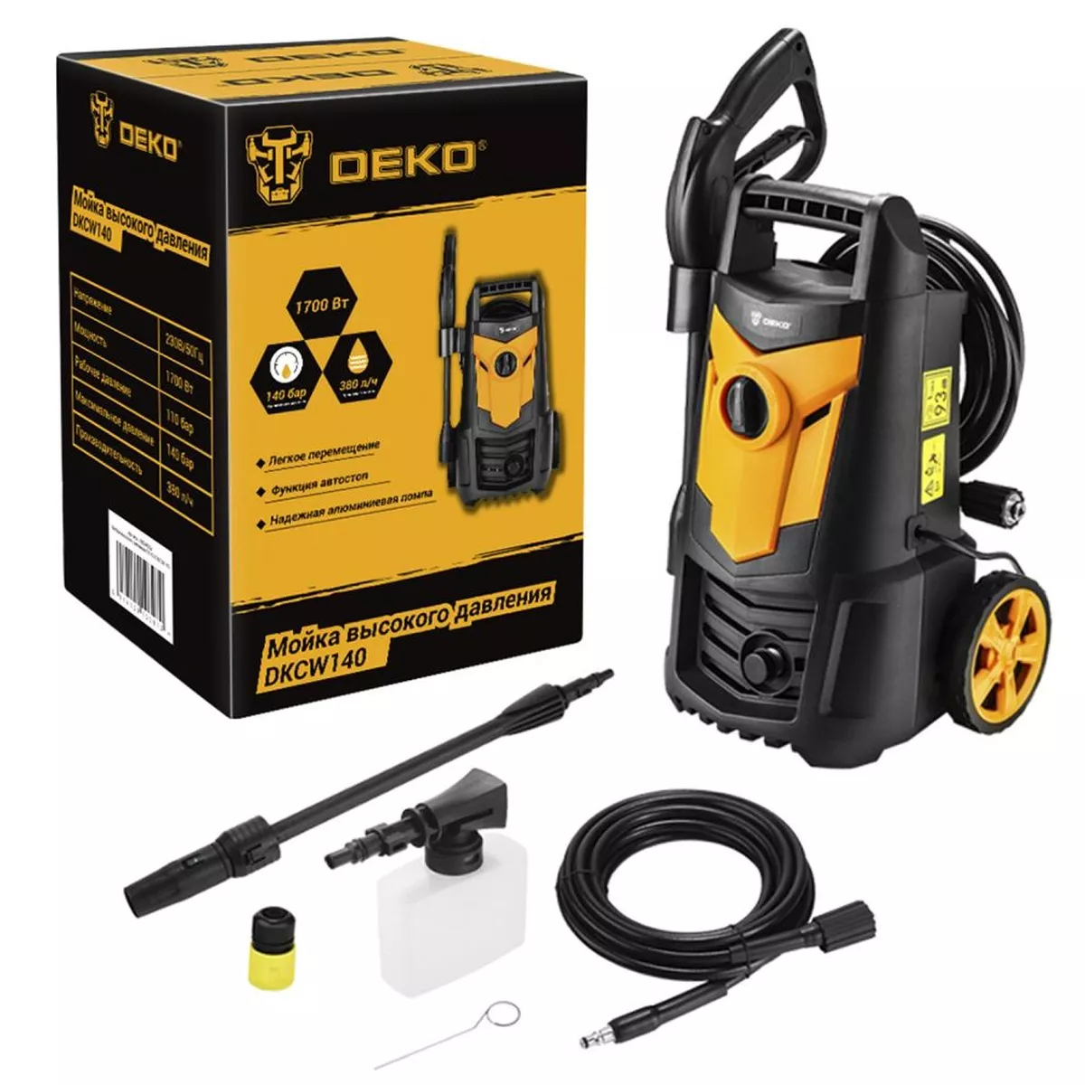 Мойка высокого давления Deko DKCW140
