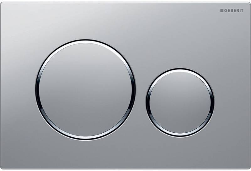 Клавиша смыва Geberit Sigma20 двойной смыв матовый хром 115.882.JQ.1