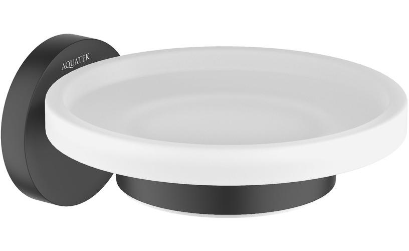 Мыльница Aquanet Европа матовый черный AQ4103MB