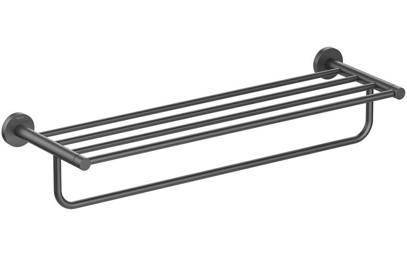 Полка для полотенец Aquanet Европа матовый черный AQ4115MB