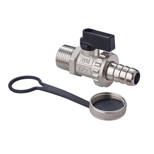 Кран дренажный MVI 1/2 дюйма наружная резьба-штуцер ABV.635.04