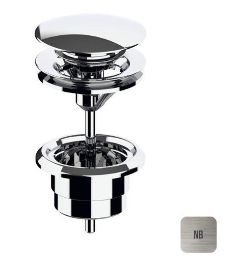 Донный клапан Almar нажимной матовый никель E094000NB