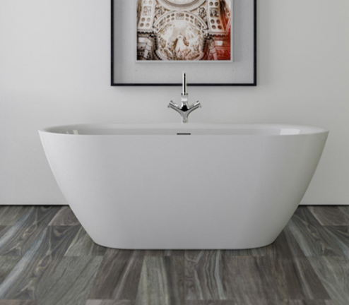 Ванна акриловая KNIEF Form XS 1550x750x600 мм отдельностоящая белая матовая 0100257WM