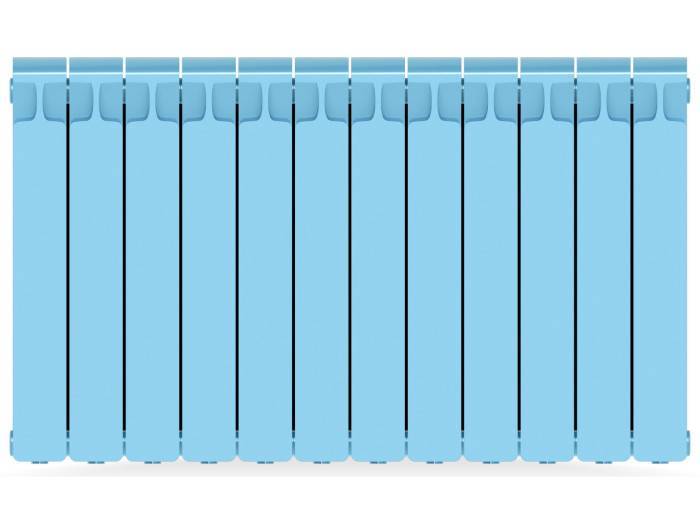 Радиатор биметаллический RIFAR Monolit 500 12 секций боковое подключение сапфир M50012
