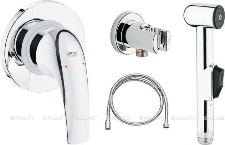 Комплект для гигиенического душа GROHE BauCurve со встраиваемым смесителем хром 123072