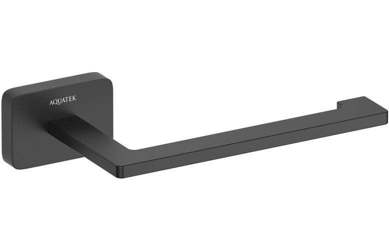 Держатель туалетной бумаги Aquatek Libra матовый черный AQ4308MB