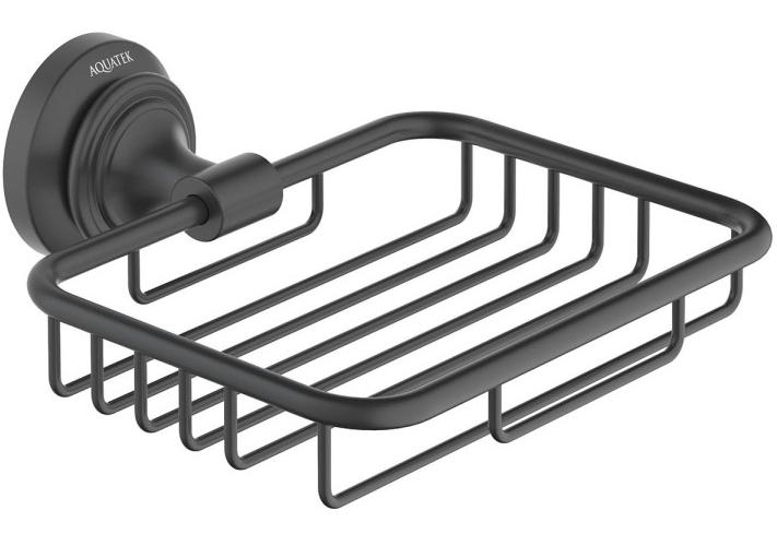 Мыльница-решетка Aquanet Классик матовый черный AQ4533MB